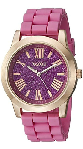 Reloj De Xo8086 Rose Gold-tone Y Rosa Para Mujer