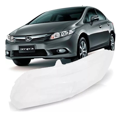 Lente Optica Para Honda Civic 2012 2013 2014 2015 2016 Izq