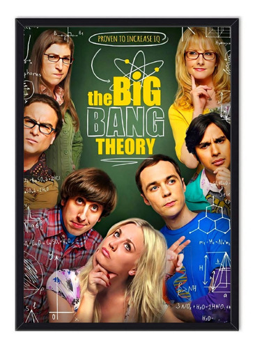 Cuadro Enmarcado - Póster Serie The Big Bang Theory 