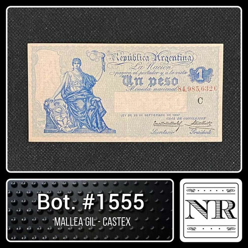 Argentina - 1 $ Caja Conversión - Año 1925 - Bot. #1555 - C