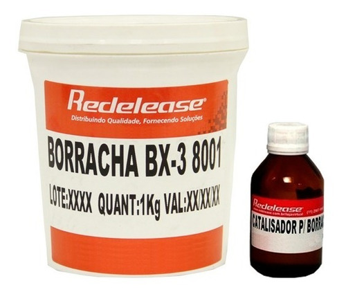 Borracha De Silicone Bx38001 P Molde Super Resistente 1,05kg