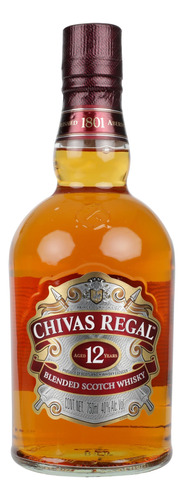Whisky Chivas Regal 12 Años Escocés 750 Ml