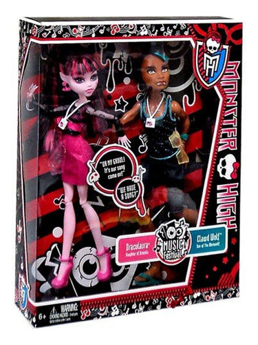 Muñeca Monster High Pack De 2 Draculaura Y Cladw Original 