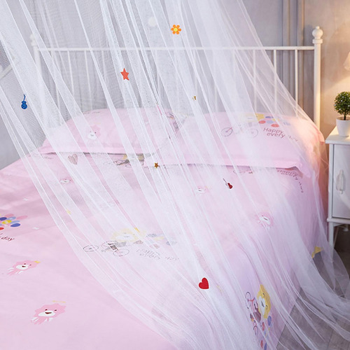 Cortina De Cama Con Dosel Redondo, Mosquitera Estilo Princes