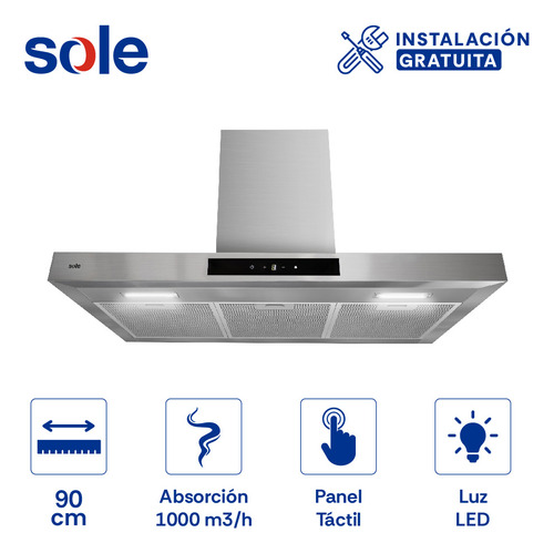 Campana Extractora Sole Onyx-t 90 Cm