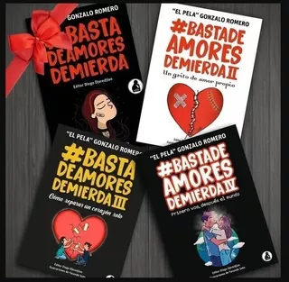 Pack Basta De Amores De Mierda - 4 Libros - Pela Romero