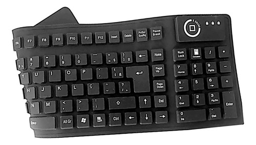 Teclado Flexível De Borracha P/ Pc Usb !