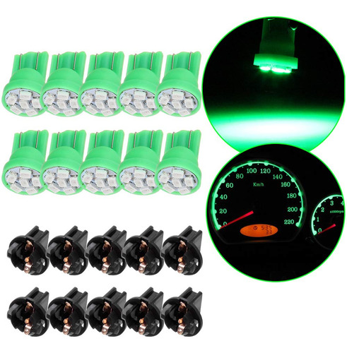 T Super Green Bombilla Led Instrument Gauge Cluster Dash