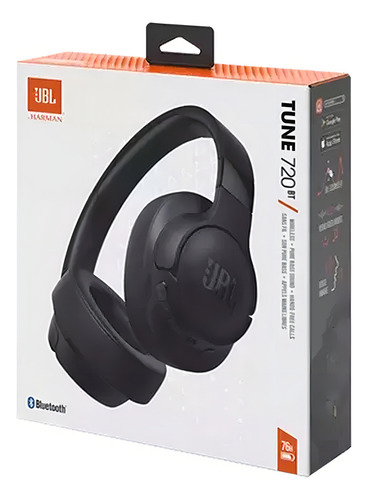 Auriculares Jbl Tune 720 Bluetooth Color Negro Negro