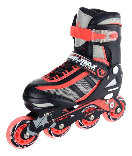 Patins Inline Dois Em Um Winmax Wme77715 Vermelho M