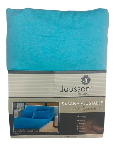 Sabana Ajustable Jaussen Jersey 100% Algodon Cuna Funcional