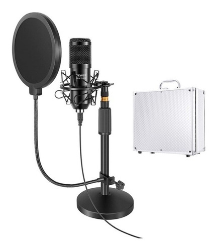 Micrófono Condensador Usb Neewer Nw-8000 Negro + Accesorios