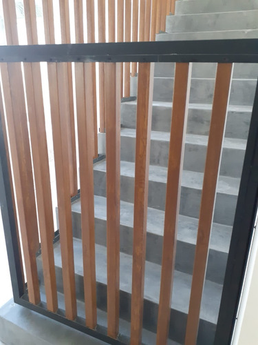 Perfil Tubular Pvc Simil Madera Libre De Mantenimiento 2.90