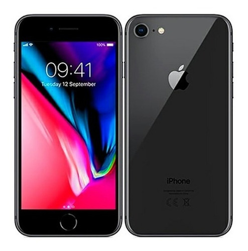  iPhone 8 64 Gb Libre Color Negro, Refurbished Segurcell (Reacondicionado)