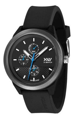 Relógio Masculino X-watch Multifunção Preto Xmppm015 P1px