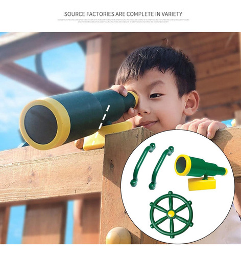 Accesorios Para Parques Infantiles, Rueda De Barco Pirata