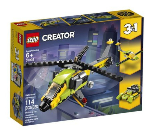 Bloques Lego Creator 3 En 1 Aventura En Helicoptero 31092