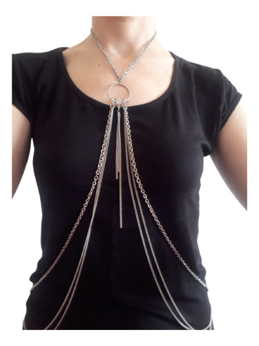 Body Chain. Collar Para El Cuerpo. Elegante. Acero