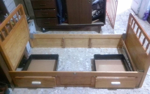 Cama Cuna Grande Poco Uso Madera (Usado)