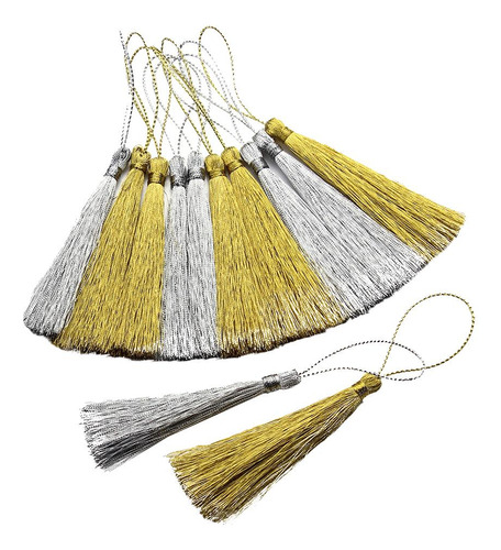 30 Piezas 13cm Mini Borlas Artesanales Suaves Sedosas Con