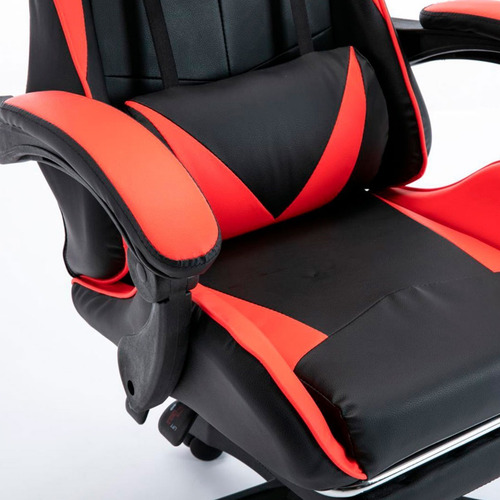 Imagen 3 de 8 de Silla Gamer Pc Sillon Gaming Apoya Pie Escritorio Reclinable