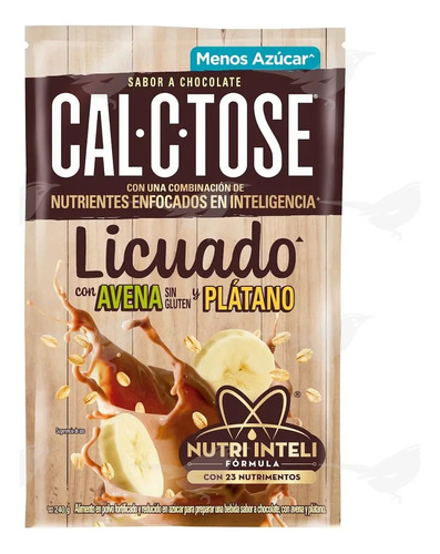Cal C Tose Polvo Sabor Chocolate, Avena Y Plátano 240g