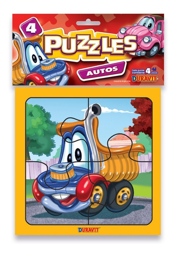 Duravit 023 Rompecabeza Puzzle Autos 4 X4 Piezas 