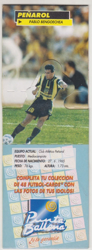 Futbol Cards Punta Ballena Pablo Bengoechea Peñarol Uruguay