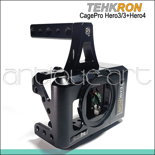 A64 Jaula Tehkron Gopro Hero3 3+ Hero4 Top Handle Canon Lpe6 (Usado)