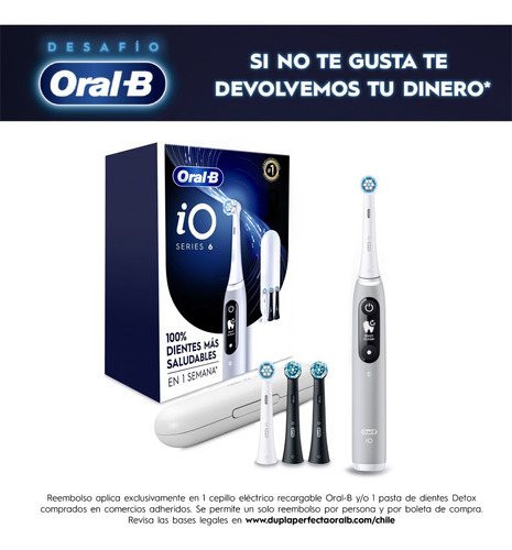 Cepillo De Dientes Eléctrico Oral-b Io6 + 4 Repuestos