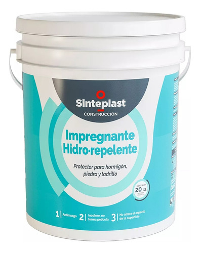 Imagen 1 de 3 de Impregnante Hidro Repelente 20kg Sinteplast