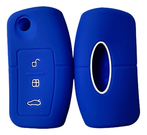 Cubre Llave Silicona Para Ford Ecosport - Ranger Blue Zuk