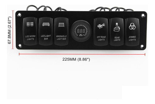 Voltímetro Led Impermeable Del Disyuntor Del Panel Del