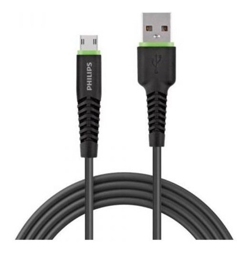 Cable Philips Micro Usb V8 A Usb Datos Y Carga Rápida 2.1a