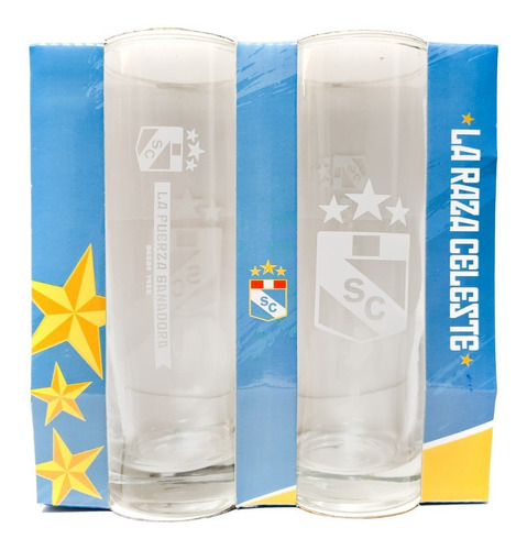 Set De Vasos Sporting Cristal X 2 Unid 