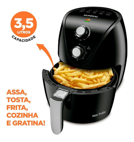 Air fryer Mondial Air Fryer AF-30-I AF-30-I de 3.5L cor preto 220V