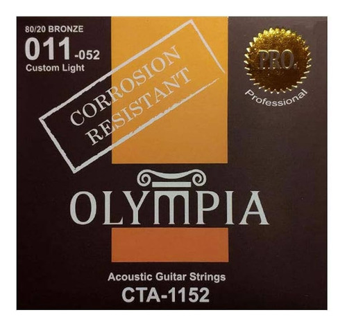 Cuerdas Para Guitarra Acus. 11-52 Cta1152 Olympia
