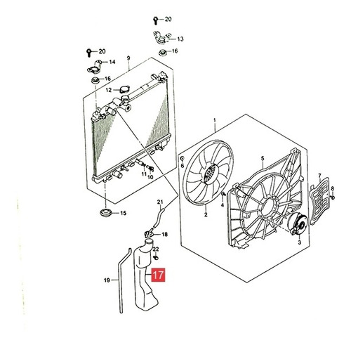 Deposito Radiador   Suzuki Swift Dzire 2018-20 Gl (india)