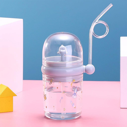 Vaso De Agua Para Bebé De 260 Ml Con Pajita A Prueba De