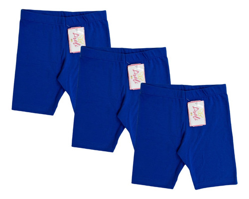 Kit 3 Bermuda Shorts Cotton Infantil Menina Tamanho 1 Ao 3