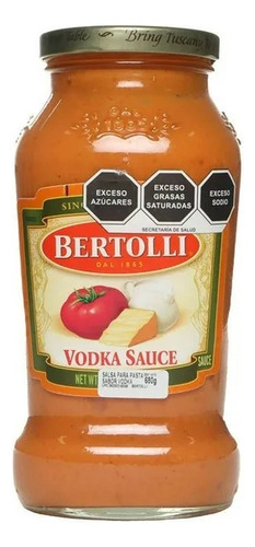 3 Pza Salsa Para Pasta Bertolli Tomate Y Vodka 680 G