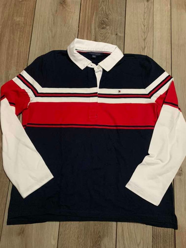 Chomba Buzo Polo Tommy Hilfiger Mujer Rugby Importada R/45