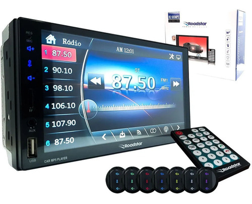 Imagem 2 de 9 de Central Multimídia Roadstar 7 Pol Esp Android/ Ios Rs-505mp5