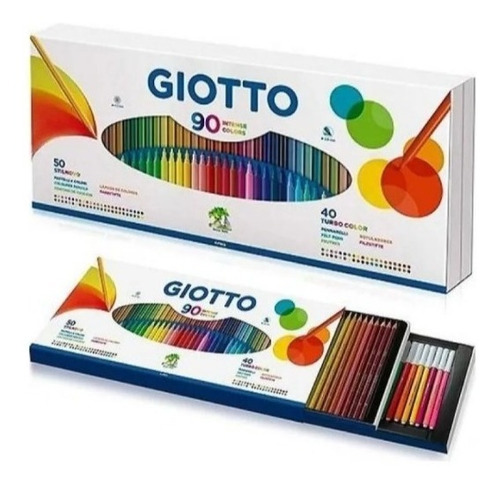 Set Giotto X 90 Piezas Azc 50 Stilnovo + 40 Turbo Color