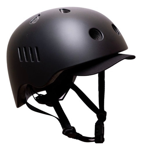 Casco Negro Certificado Ajuste Magnetico Visera Bicicleta P3