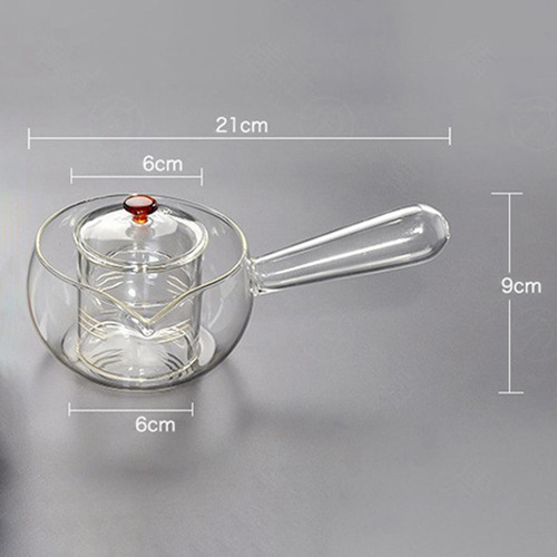 Tetera Giratoria De Vidrio Para Tetera Con Infusor, Tetera