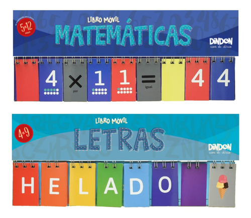 Libro Móvil De Letras + Libro Móvil De Matemáticas