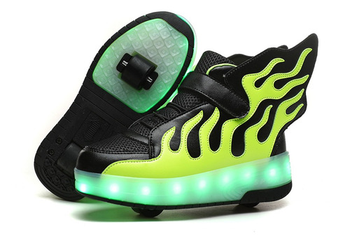 Flame Wings Zapatos Voladores Patines + Led Recargable