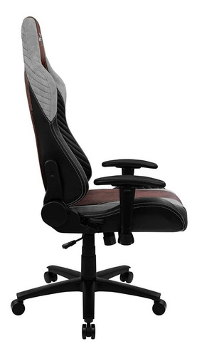 Imagen 3 de 5 de Silla de escritorio AeroCool Baron gamer ergonómica burgundy red con tapizado de cuero sintético y piel sintética