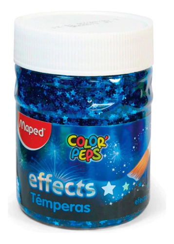 Tempera Maped Color Peps Effects Pote X 250 Gr X Unidad